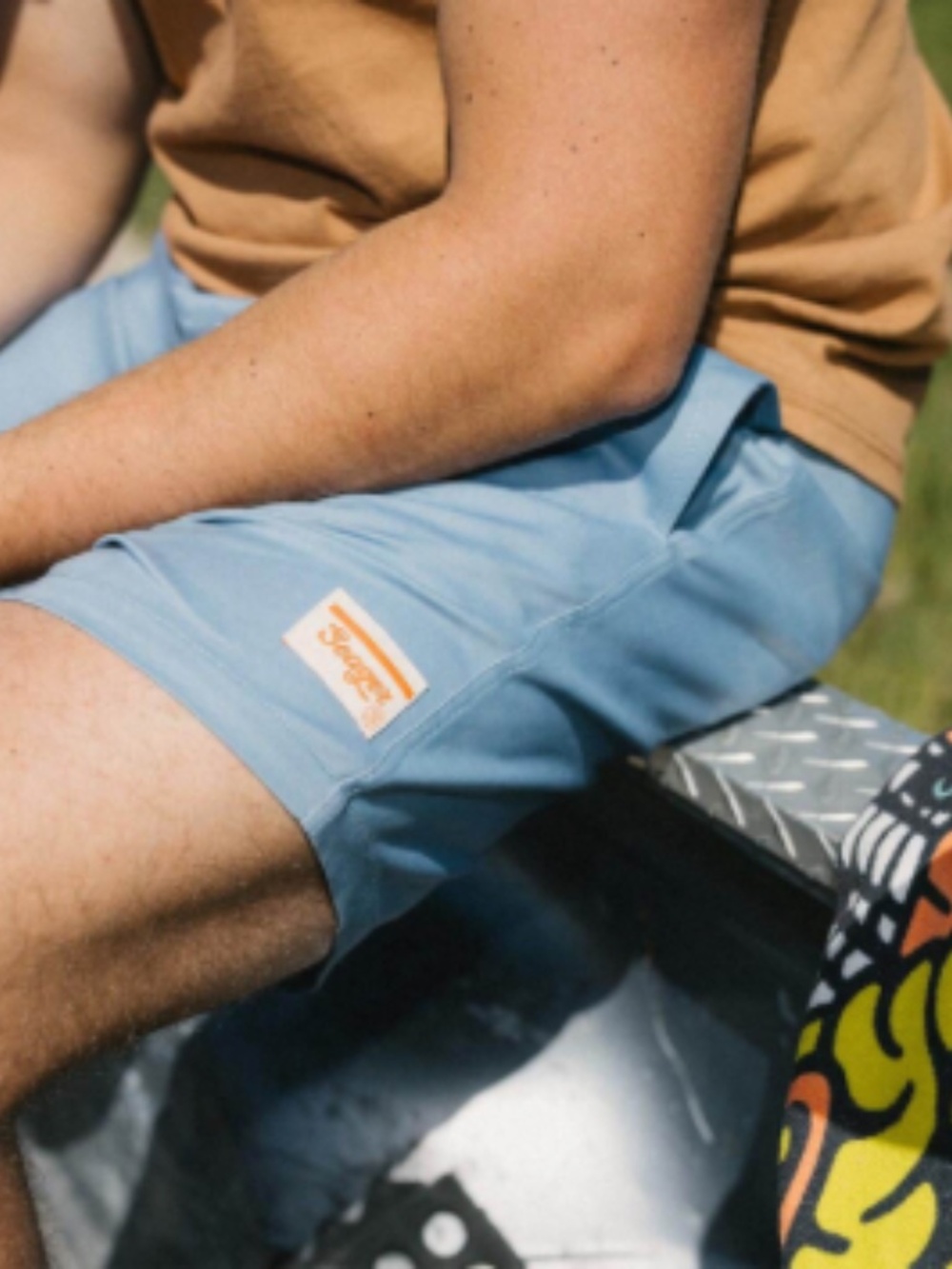 Seager Yuma Nylon Men's Shorts Size XL Blue Summer NWT (X)